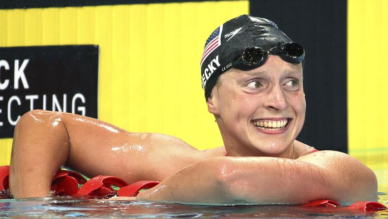Ledecky scherpt opnieuw eigen wereldrecord aan | De Volkskrant