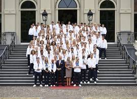 Willem-Alexander en Máxima ontvangen de Olympische medaillewinnaars