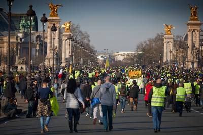 Gele hesjes scanderen antisemitische leuzen naar filosoof: ‘Zuivere haat’
