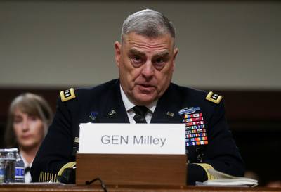 Milley wordt nieuwe topmilitair VS