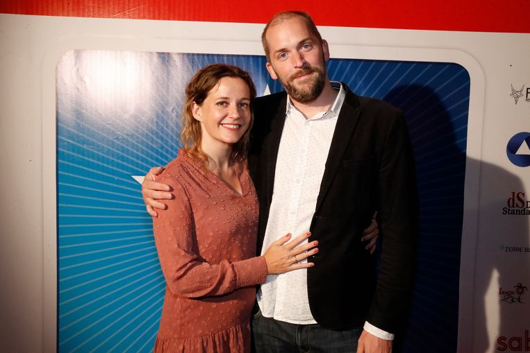 De trotse ouders: Jonas Geirnaert en Julie Mahieu