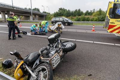 Motorrijder gewond bij ongeluk A58 bij Ulvenhout