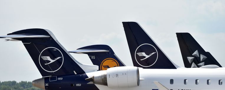 Vliegtuigen van Lufthansa.