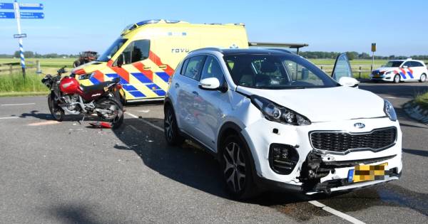 Motorrijder gewond door aanrijding in Kamerik.