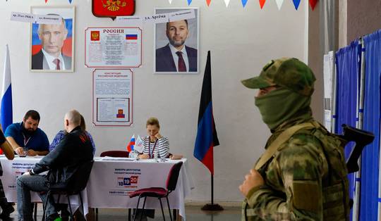 Partij Poetin haalt beste resultaat ooit en bouwt meerderheid in parlement nog uit • Rusland dreigt aanvallen op Kiev nog op te voeren na droneaanval op Moskou