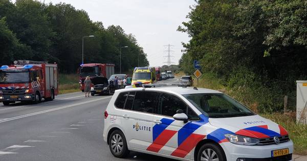N35 bij Enschede afgesloten na ongeluk.