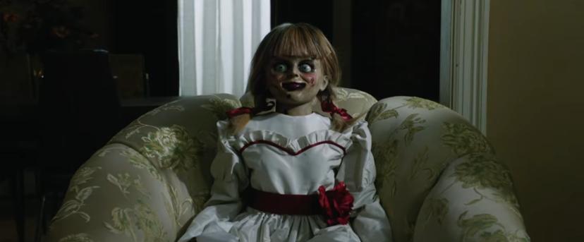 Pop Annabelle in trailer Annabelle Comes Home