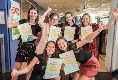 Stralende gezichten op havo Notre Dame in Ubbergen