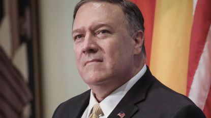Amerikaanse minister van Buitenlandse Zaken Pompeo in het land
